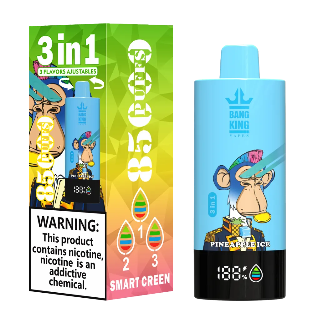Bang King Triple 85K 3‑in‑1 Disposable Vape | 85,000 Puffs | Triple Flavor Pods