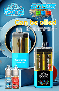 Bang 60K Refillable 2-in-1 Disposable Vape – 60,000 Puffs | Dual Flavor | Refill Kit Compatible