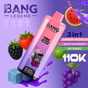 Bang Legend 110K Puffs Disposable Vape – 12 Flavors | 3 in 1 Flavors