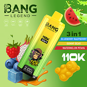Bang Legend 110K Puffs Disposable Vape – 12 Flavors | 3 in 1 Flavors