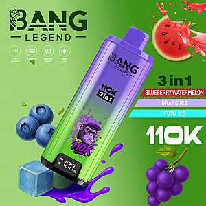 Bang Legend 110K Puffs Disposable Vape – 12 Flavors | 3 in 1 Flavors