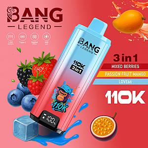 Bang Legend 110K Puffs Disposable Vape – 12 Flavors | 3 in 1 Flavors