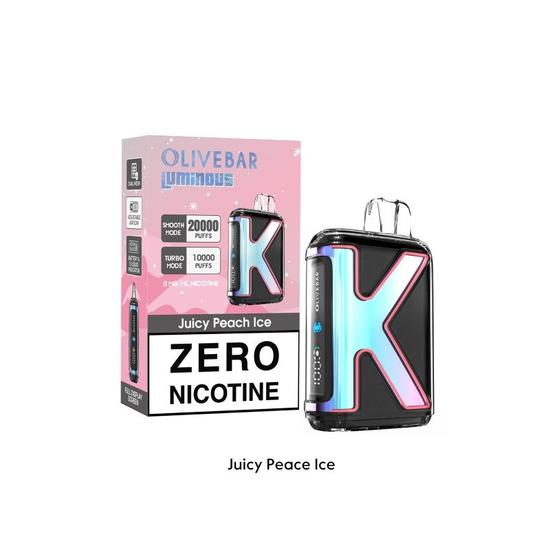 Olive Bar Luminous 20K Nicotine Free Disposable Vape 0%