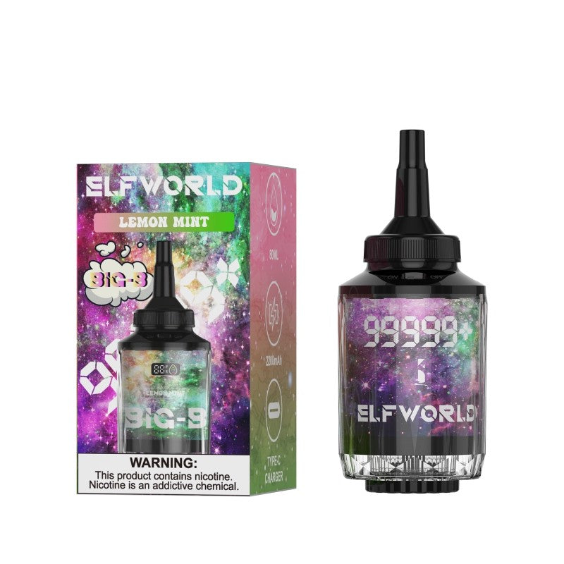 Elfworld Big-B 99999 Puffs Disposable Hookah 80ml 0.5%