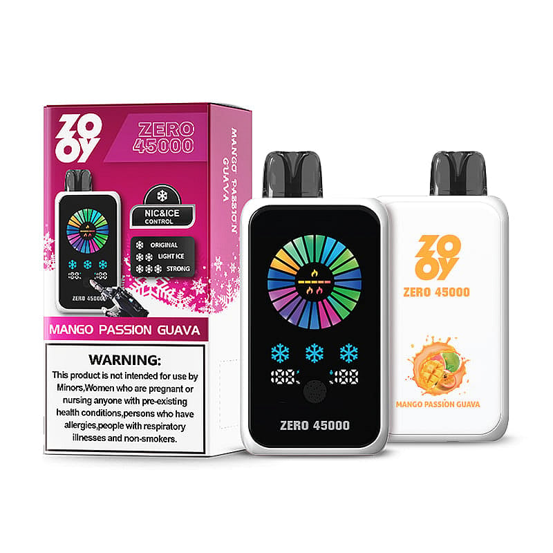 ZOOY ZERO 45000 puffs Nic&Ice Control Disposable Vape with Ajustable Airflow