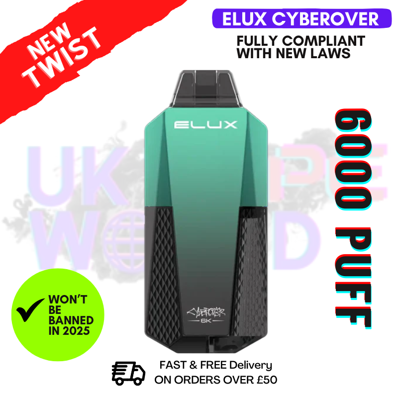 Menthol Elux CyberOver 6000 Puff 6K Pod Vape Kit