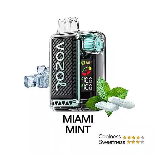 Vozol Vista 20K Puffs Disposable Vape | Dual Mesh with LED Digital Screen 20mL e-liquid 650mAh battery 17 unique flavors