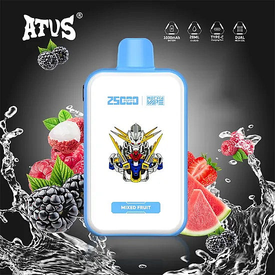ATVS 25000 Puffs :DTL/MTL Disposable Vape with Smart Full Screen