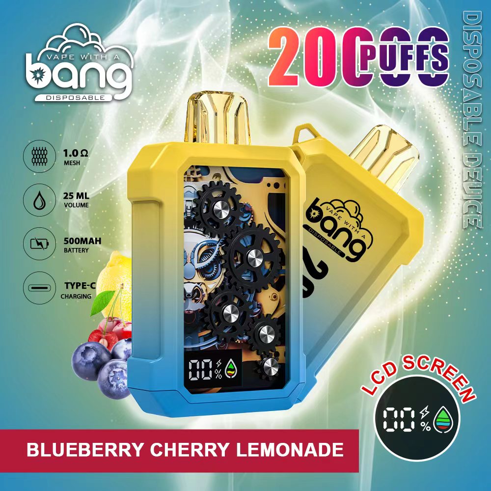 Bang 20K Puffs Smart Full Screen Turn Ice Wholesale Disposable Vape Puff 36k Prefilled Pod