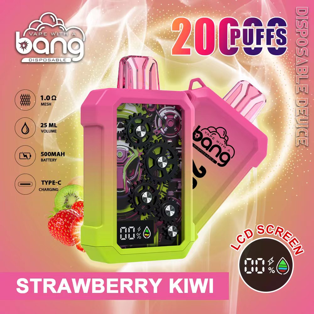 Bang 20K Puffs Smart Full Screen Turn Ice Wholesale Disposable Vape Puff 36k Prefilled Pod