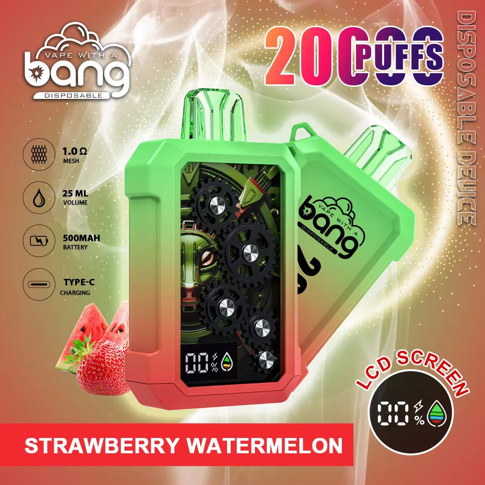 Bang 20K Puffs Smart Full Screen Turn Ice Wholesale Disposable Vape Puff 36k Prefilled Pod