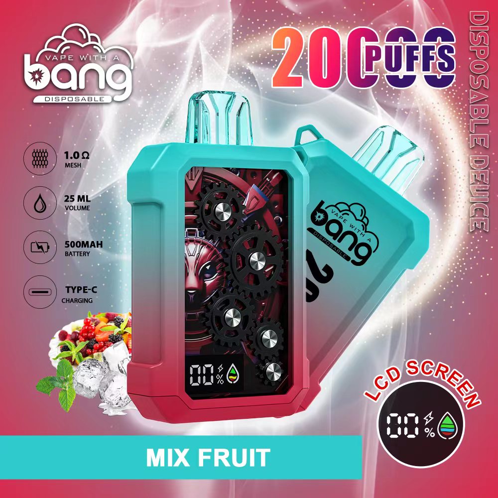 Bang 20K Puffs Smart Full Screen Turn Ice Wholesale Disposable Vape Puff 36k Prefilled Pod