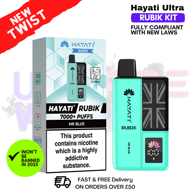 Mr Blue Hayati Rubik 7000 Puff 7K Bar