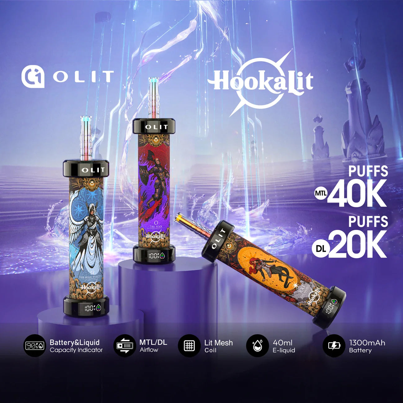Olit Hookalit 40K Disposable 3%