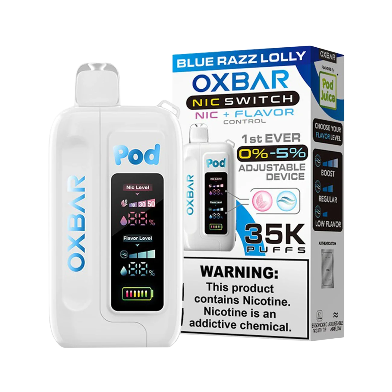 Oxbar X Pod Juice Nic Switch 35K Disposable