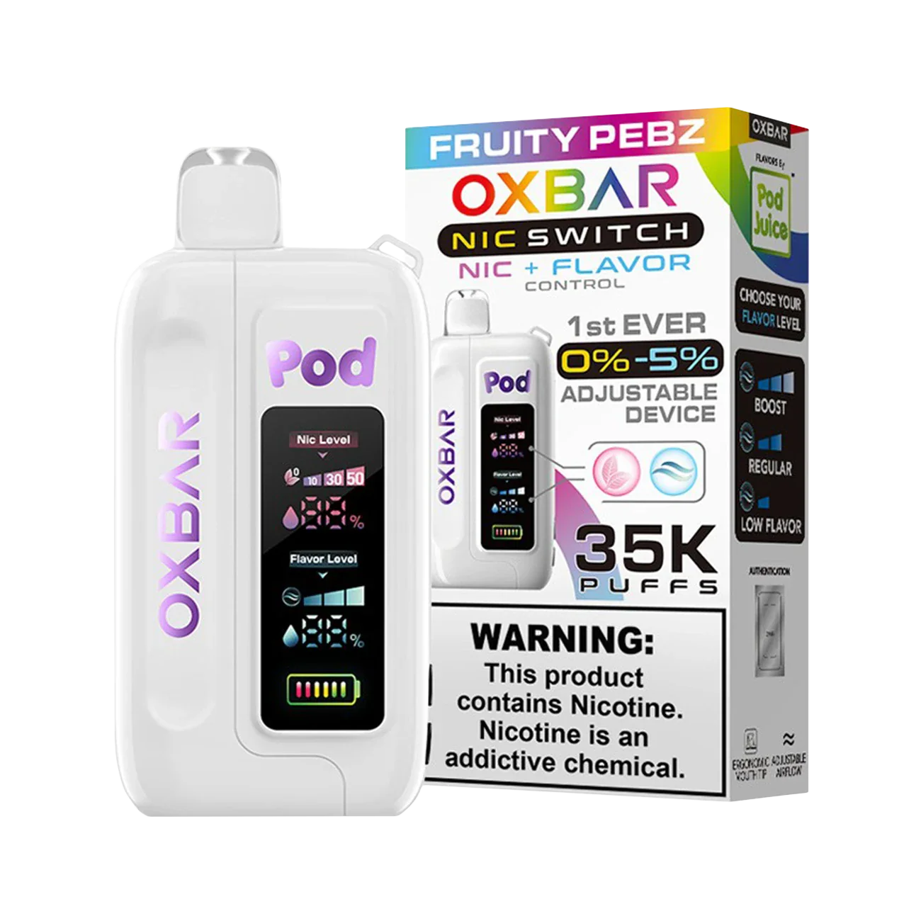 Oxbar X Pod Juice Nic Switch 35K Disposable