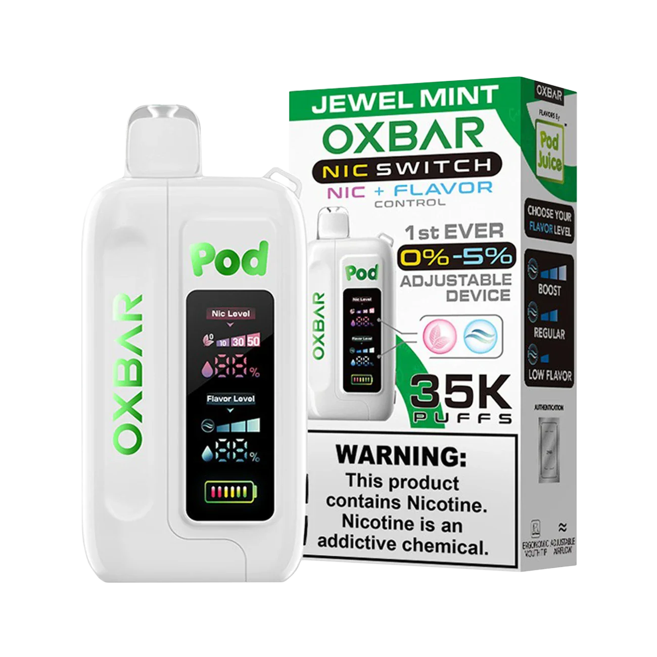 Oxbar X Pod Juice Nic Switch 35K Disposable