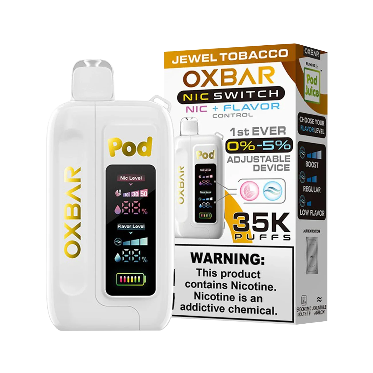 Oxbar X Pod Juice Nic Switch 35K Disposable