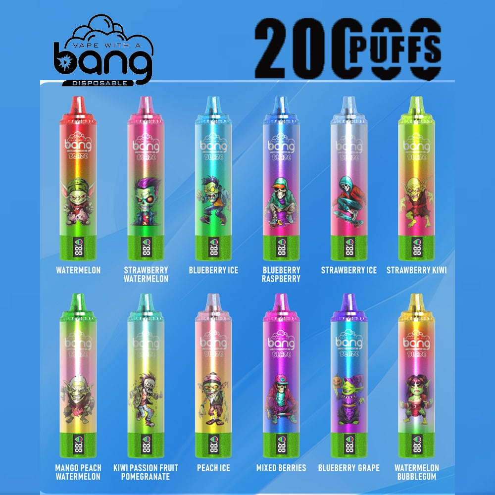 Bang King Double Crystal 20000 Puffs Vape 0%/2%/3%/5% Nicotine Original E-Cigarette