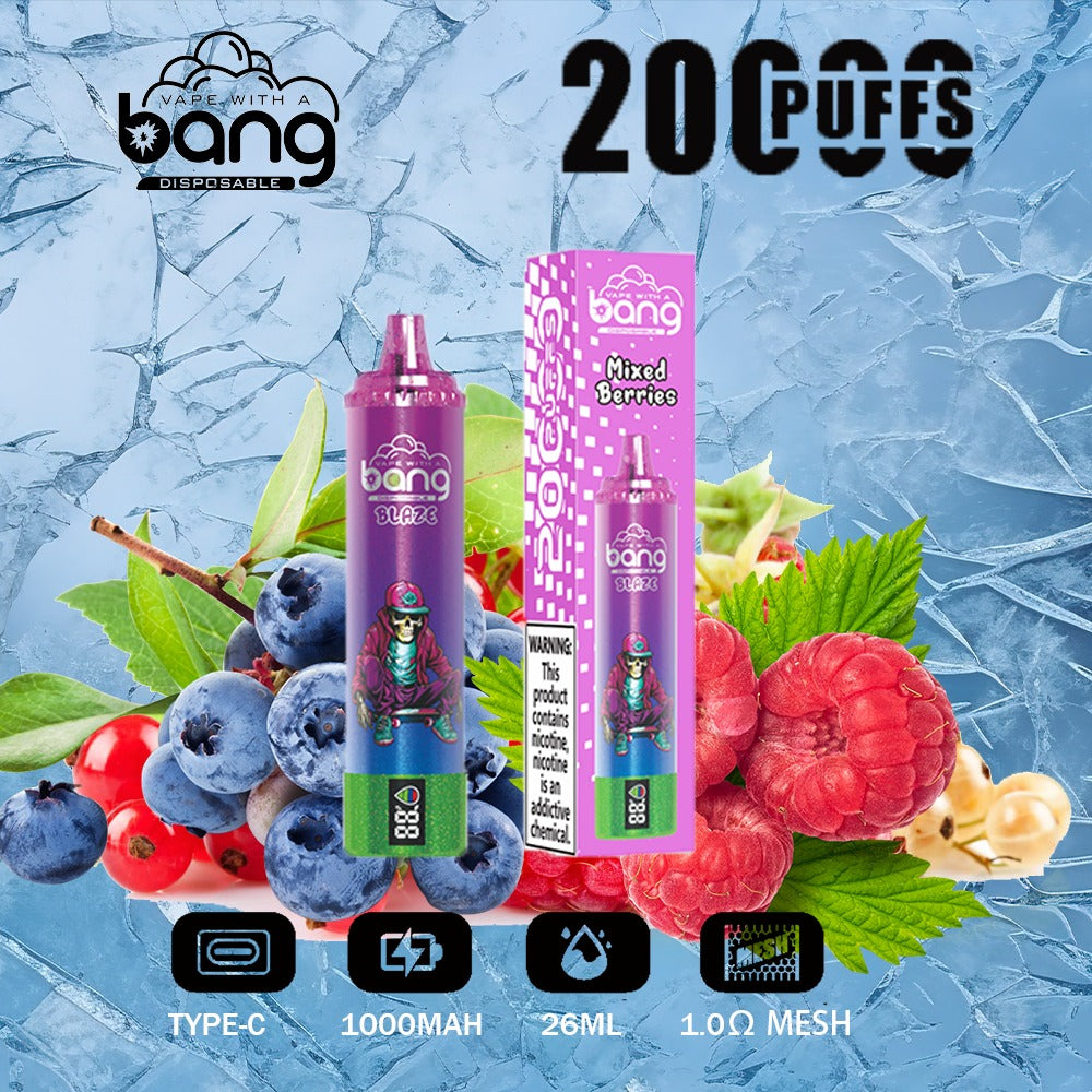 Bang King Double Crystal 20000 Puffs Vape 0%/2%/3%/5% Nicotine Original E-Cigarette