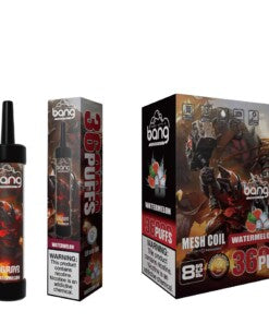 Bang 36000 Puffs Disposable Vape -650mAh Battery, 40ml E-liquid, Multiple Nicotine 12 Flavors