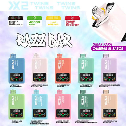 Razz Bar 40000 Puffs Double Flavors DisposableVape