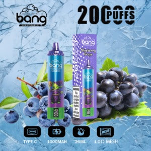 Bang King Double Crystal 20000 Puffs Vape 0%/2%/3%/5% Nicotine Original E-Cigarette