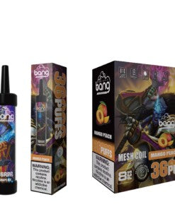 Bang 36000 Puffs Disposable Vape -650mAh Battery, 40ml E-liquid, Multiple Nicotine 12 Flavors