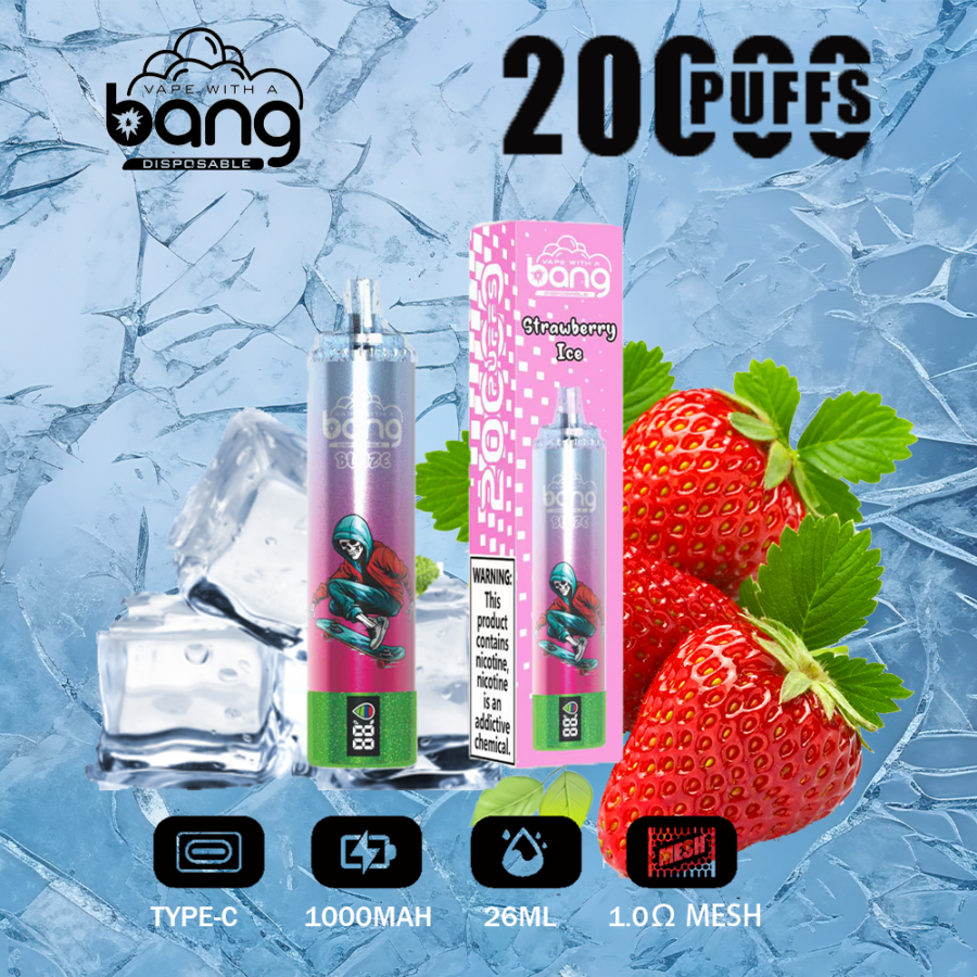 Bang King Double Crystal 20000 Puffs Vape 0%/2%/3%/5% Nicotine Original E-Cigarette