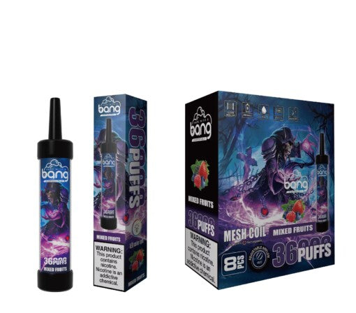 Bang 36000 Puffs Disposable Vape -650mAh Battery, 40ml E-liquid, Multiple Nicotine 12 Flavors
