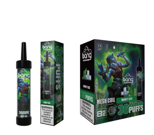 Bang 36000 Puffs Disposable Vape -650mAh Battery, 40ml E-liquid, Multiple Nicotine 12 Flavors
