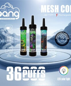 Bang 36000 Puffs Disposable Vape -650mAh Battery, 40ml E-liquid, Multiple Nicotine 12 Flavors