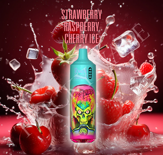 RandM 9000 - Strawberry Raspberry Cherry Ice