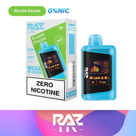 RAZ LTX 25K Nicotine Free Disposable Vape 0%