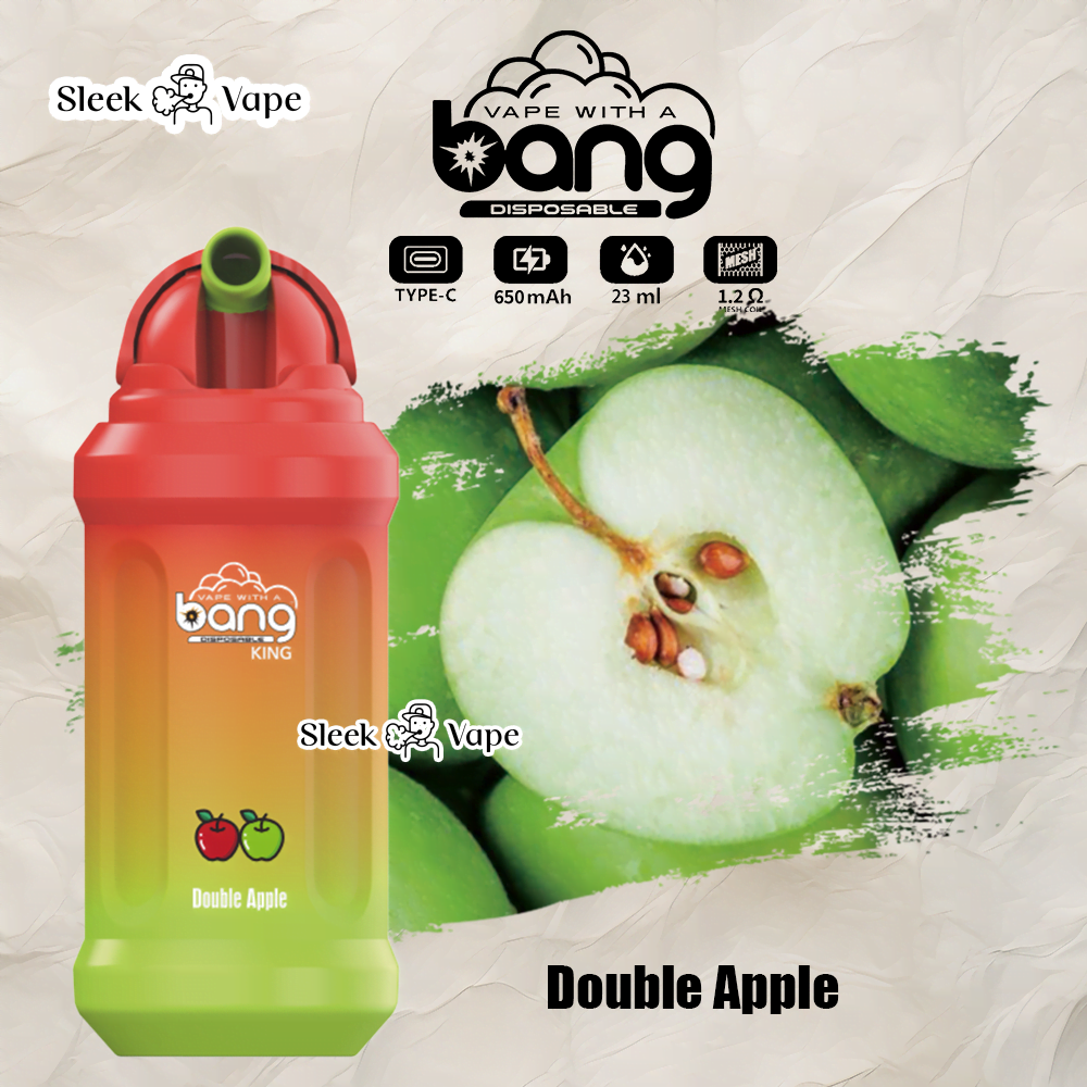 Bang King 12000 Puffs Disposable Vape(0% to 5% Nicotine)- 23ml E-Liquid, 850mAh Battery 20 Flavors