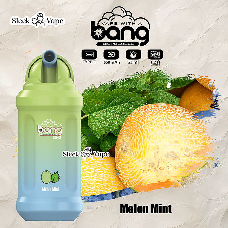 Bang King 12000 Puffs Disposable Vape(0% to 5% Nicotine)- 23ml E-Liquid, 850mAh Battery 20 Flavors