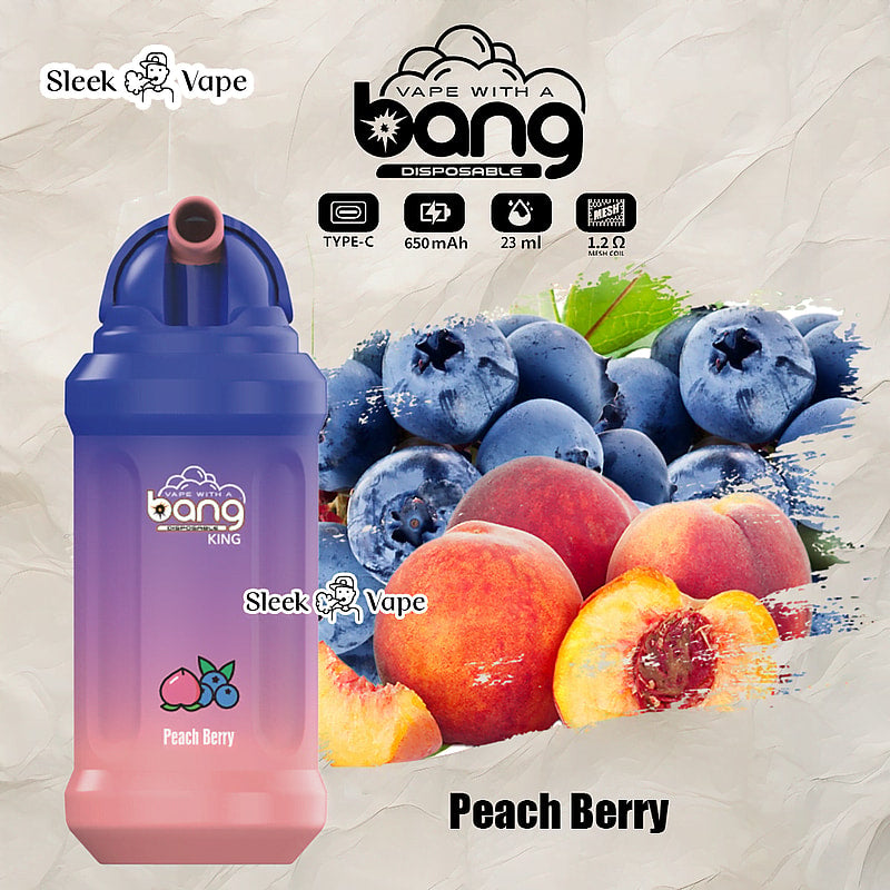 Bang King 12000 Puffs Disposable Vape(0% to 5% Nicotine)- 23ml E-Liquid, 850mAh Battery 20 Flavors