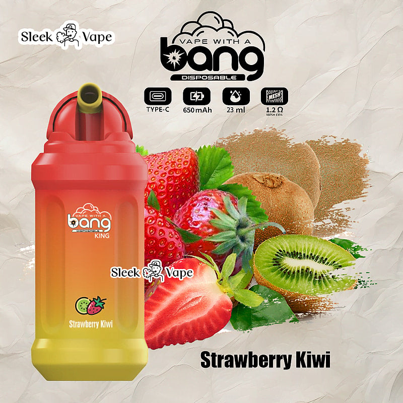 Bang King 12000 Puffs Disposable Vape(0% to 5% Nicotine)- 23ml E-Liquid, 850mAh Battery 20 Flavors