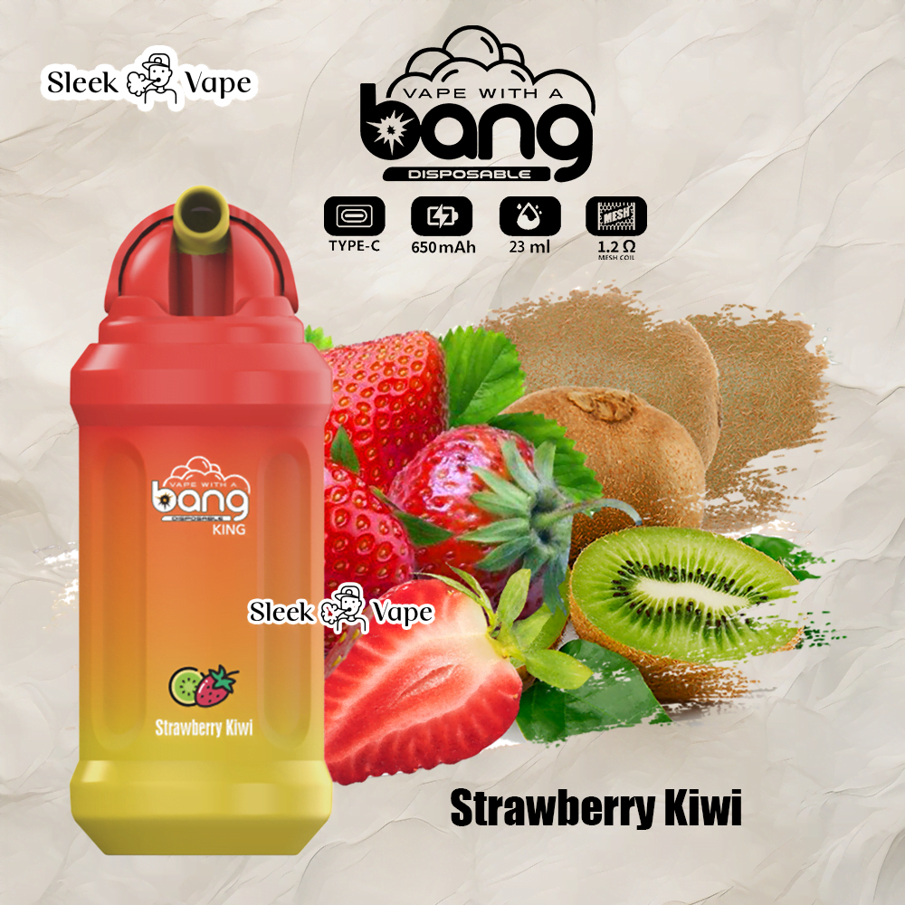 Bang King 12000 Puffs Disposable Vape(0% to 5% Nicotine)- 23ml E-Liquid, 850mAh Battery 20 Flavors