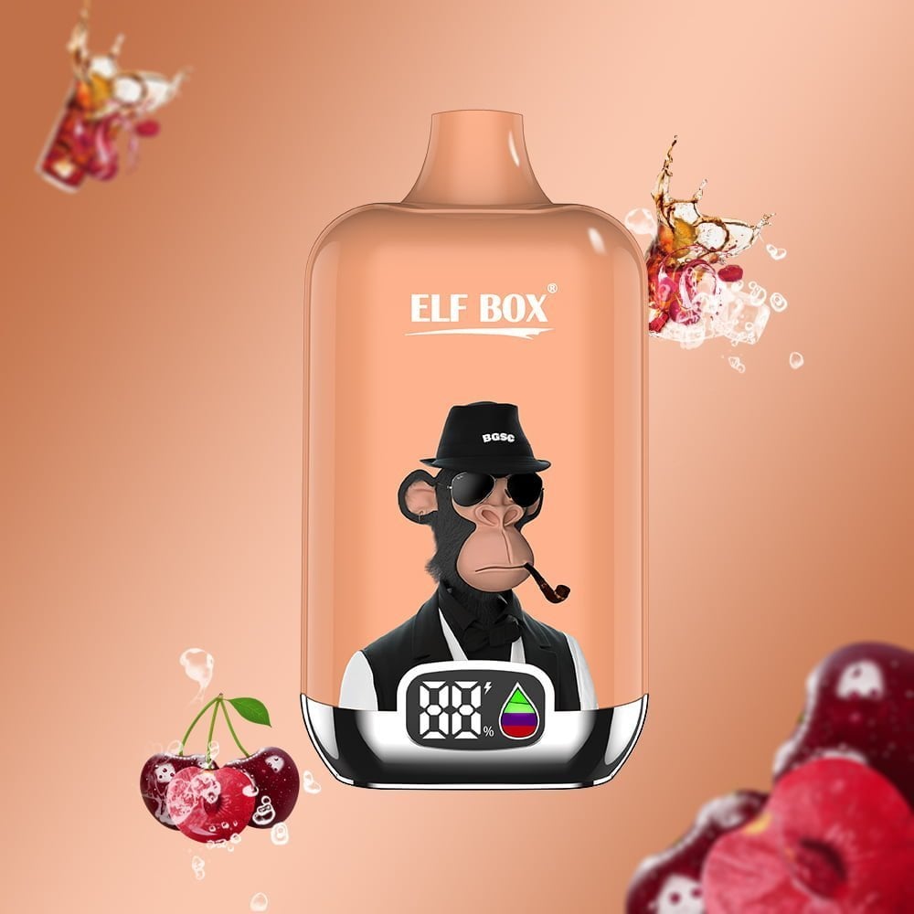 ELF box digital 12000 puffs 0% 2% 3% 5% Nicotine LED display Disposable e-cigarettes