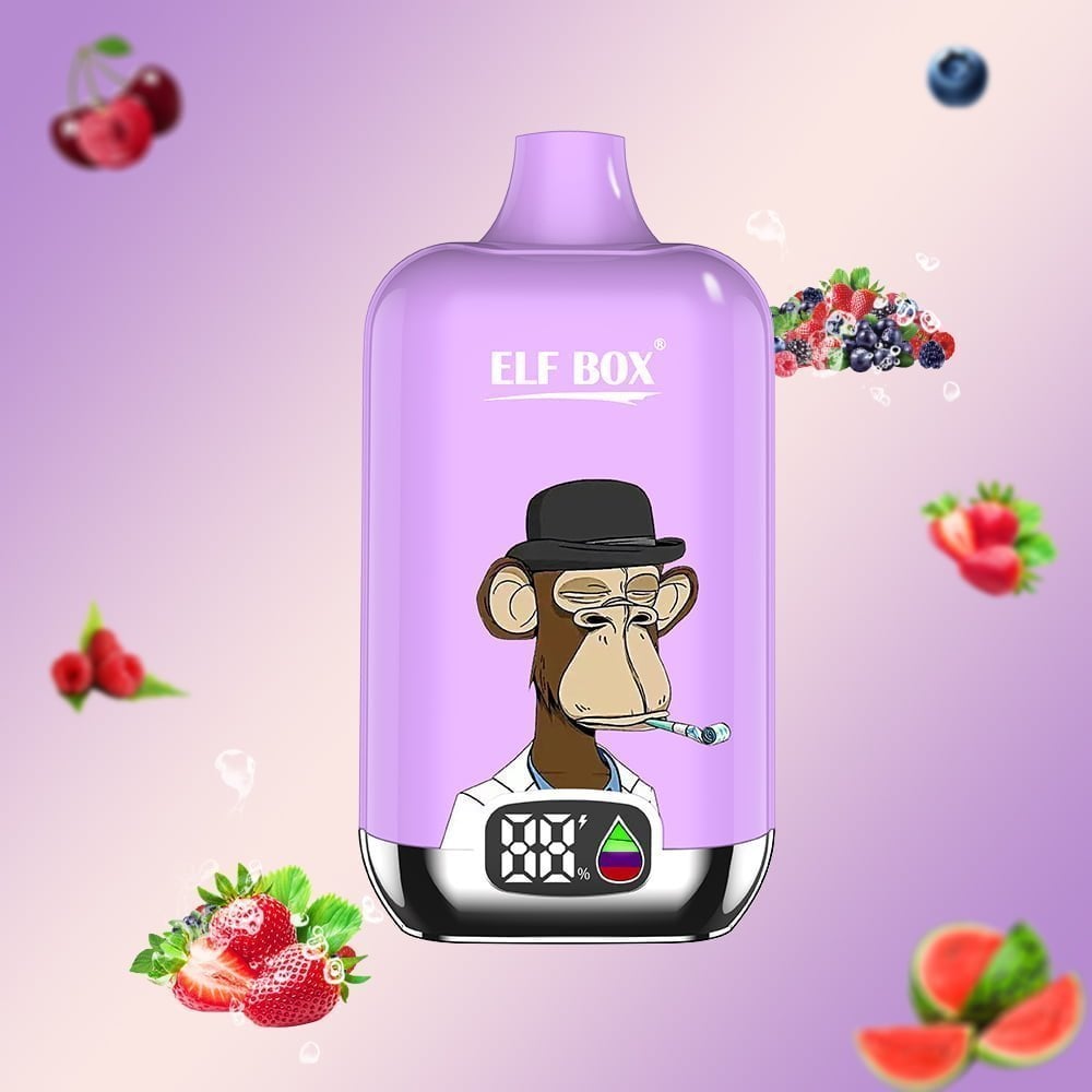 ELF box digital 12000 puffs 0% 2% 3% 5% Nicotine LED display Disposable e-cigarettes
