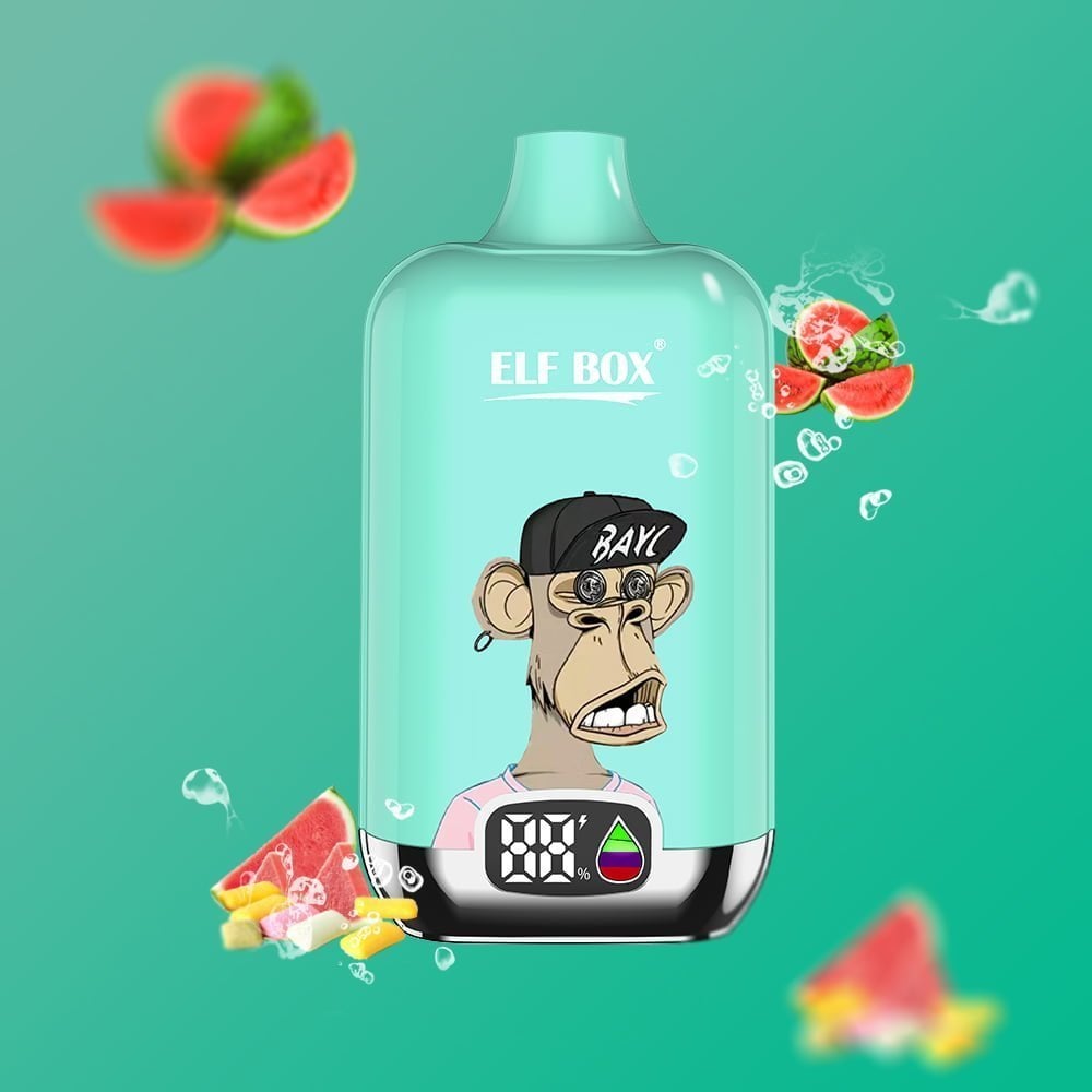 ELF box digital 12000 puffs 0% 2% 3% 5% Nicotine LED display Disposable e-cigarettes