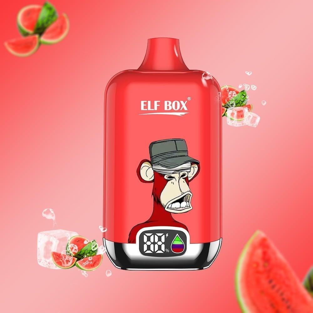 ELF box digital 12000 puffs 0% 2% 3% 5% Nicotine LED display Disposable e-cigarettes
