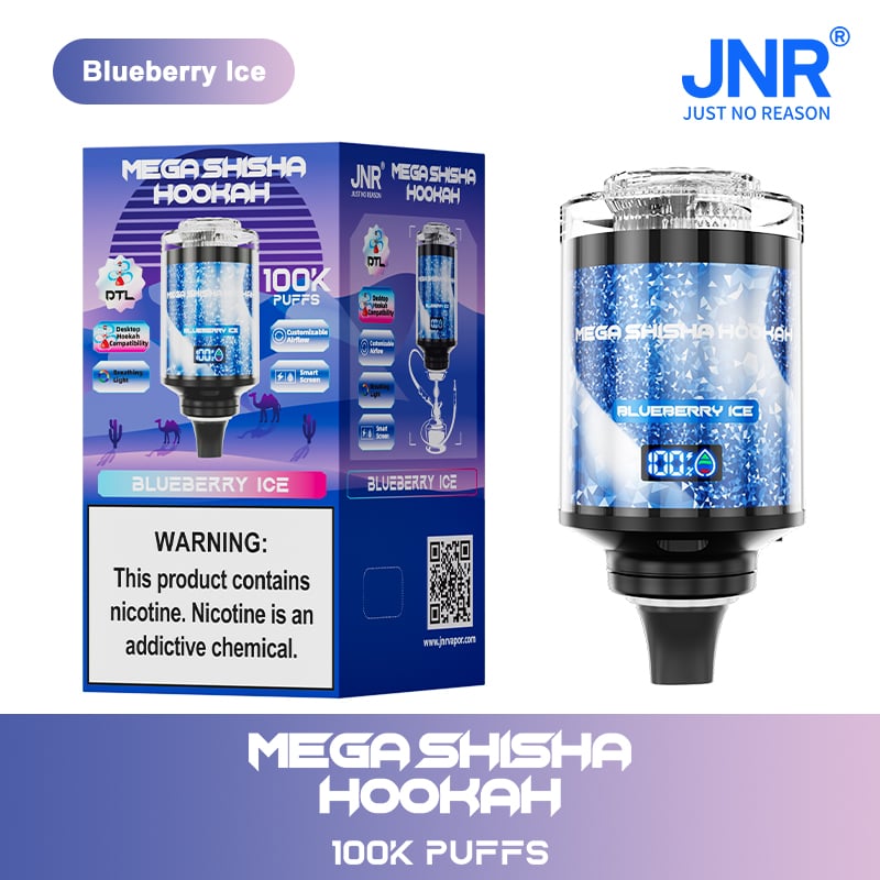 JNR Mega Shisha Hookah 100000 Puffs – The Ultimate in Large-Capacity Vaping