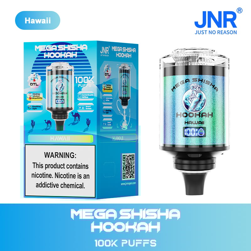 JNR Mega Shisha Hookah 100000 Puffs – The Ultimate in Large-Capacity Vaping