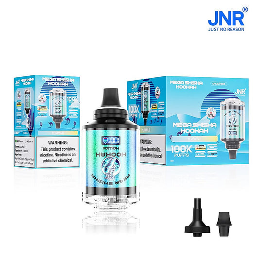 JNR Mega Shisha Hookah 100000 Puffs – The Ultimate in Large-Capacity Vaping