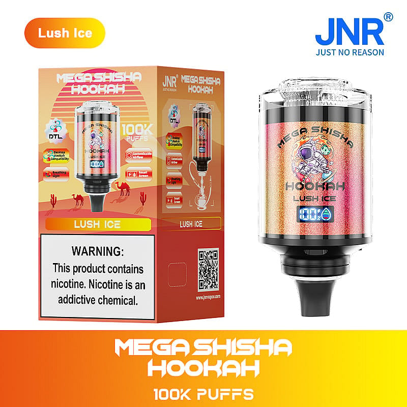 JNR Mega Shisha Hookah 100000 Puffs – The Ultimate in Large-Capacity Vaping