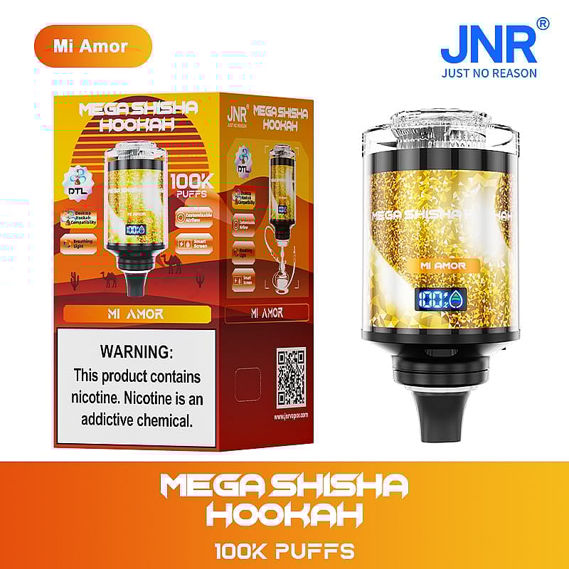 JNR Mega Shisha Hookah 100000 Puffs – The Ultimate in Large-Capacity Vaping