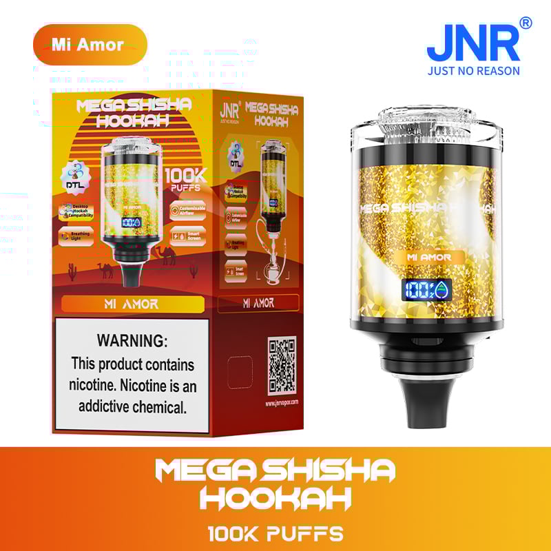 JNR Mega Shisha Hookah 100000 Puffs – The Ultimate in Large-Capacity Vaping