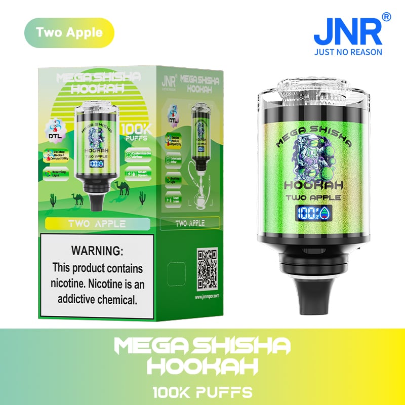 JNR Mega Shisha Hookah 100000 Puffs – The Ultimate in Large-Capacity Vaping